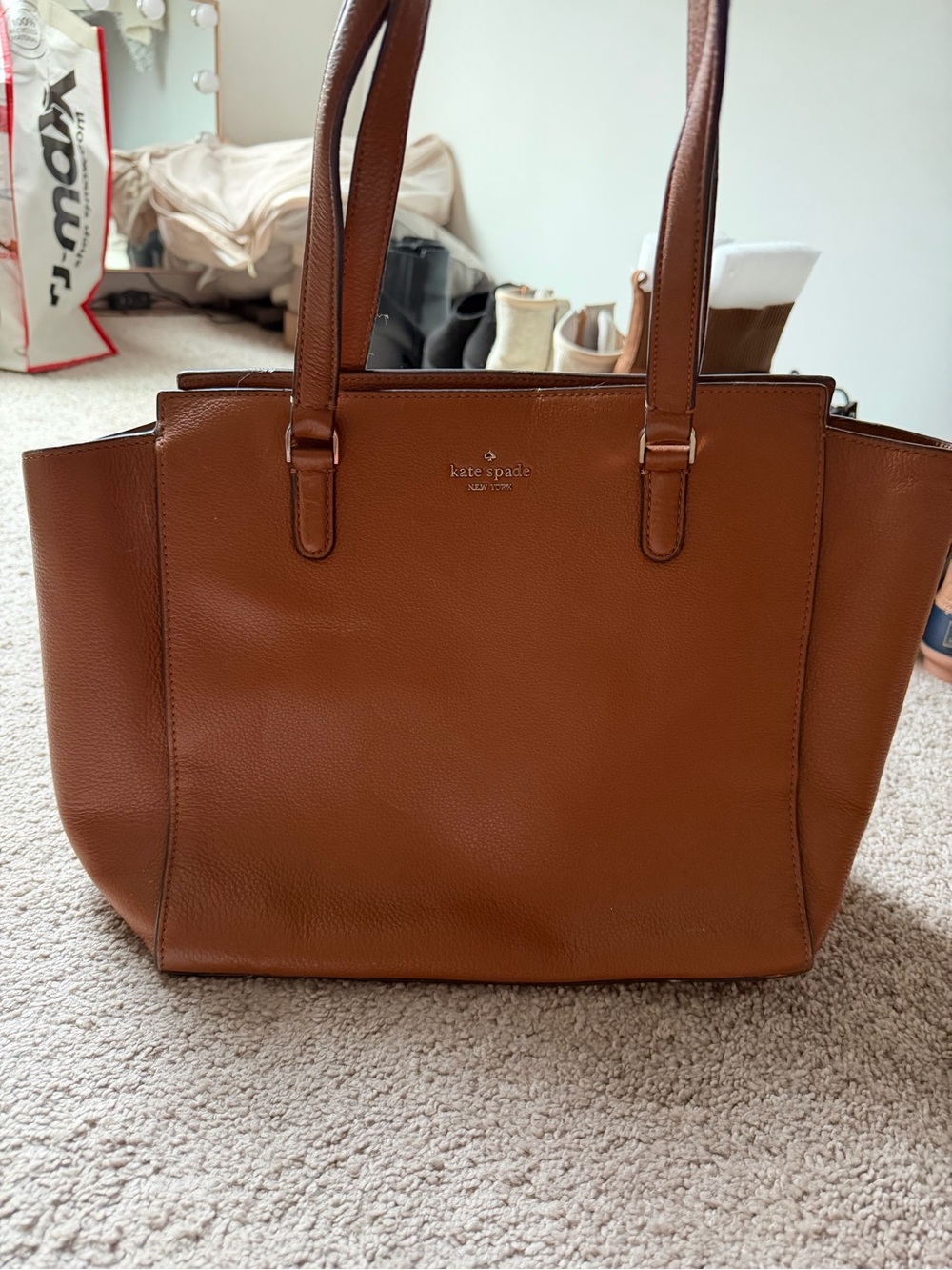 kate spade Brown Leather Structured Tote